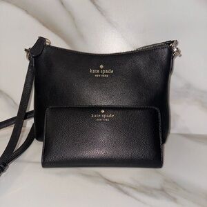 Kate Spade Leila Crossbody Handbag with Madison Large Bifold Slim Wallet.